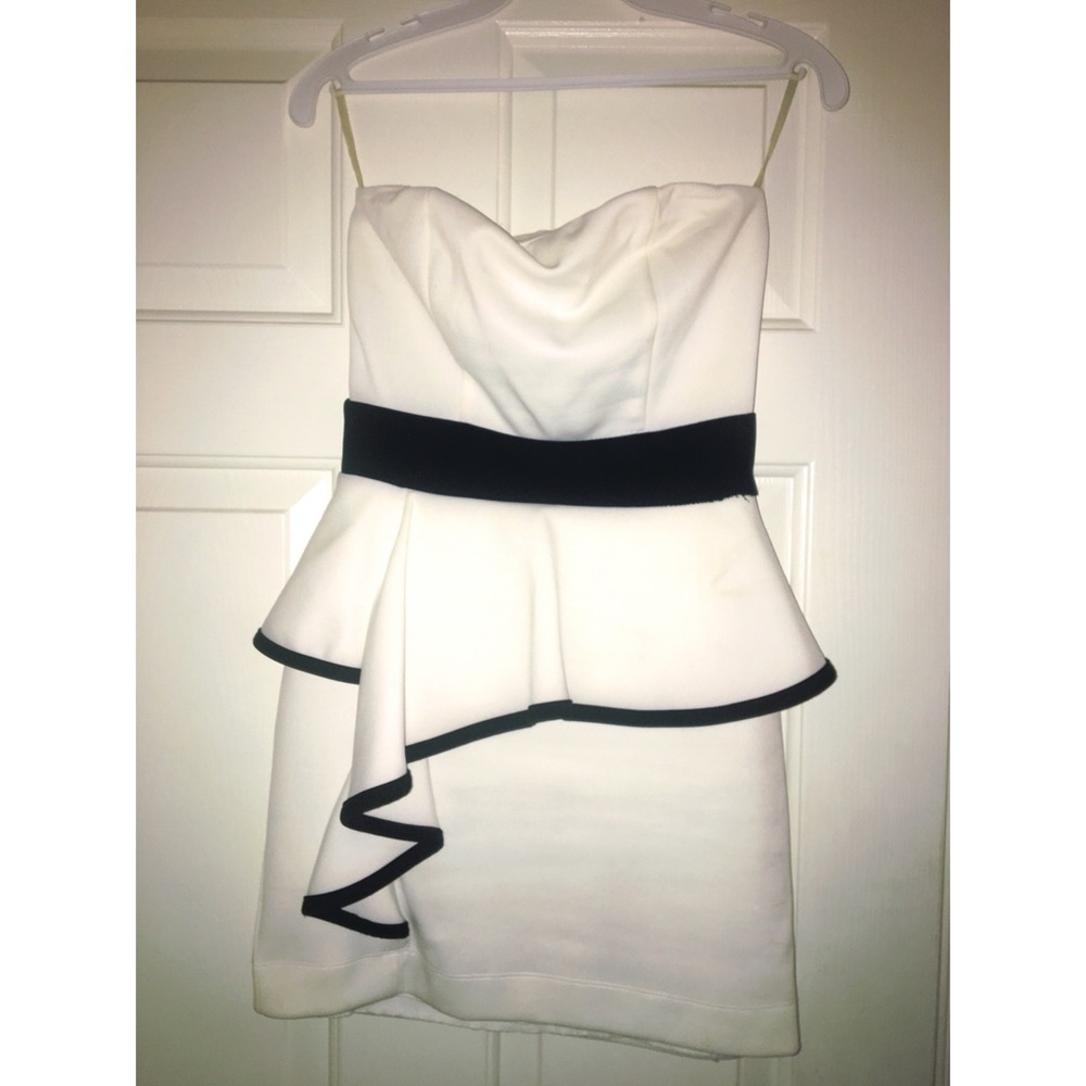 Black and white formal dress